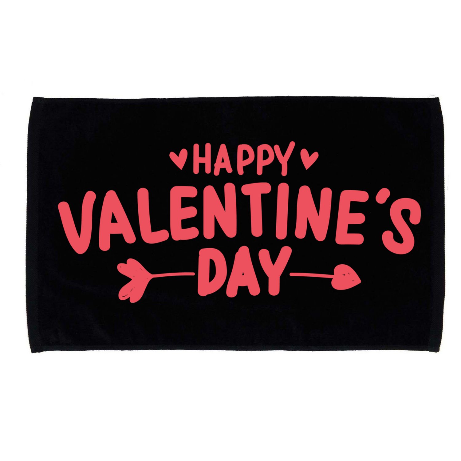 Happy Valentines Day Cute Holiday Gift Microfiber Hand Towel