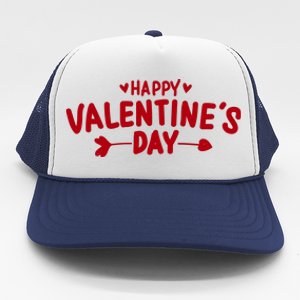 Happy Valentines Day Cute Holiday Gift Trucker Hat