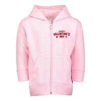 Happy Valentines Day Cute Holiday Gift Toddler Zip Fleece Hoodie