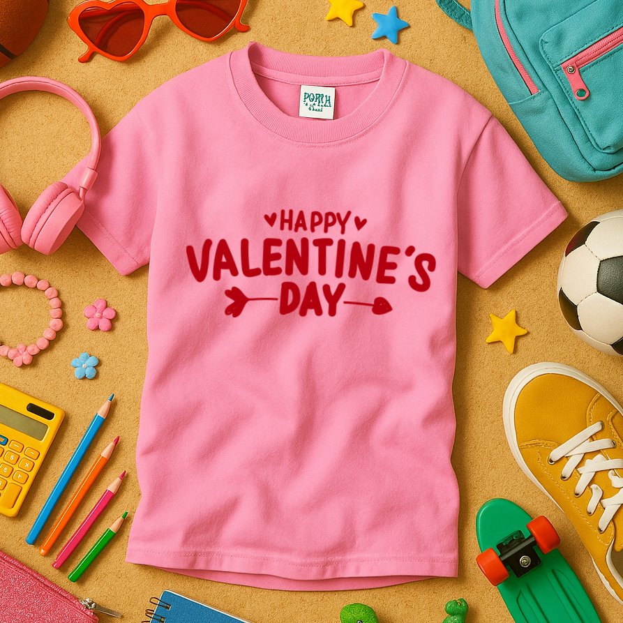 Happy Valentines Day Cute Holiday Gift Kids T-Shirt