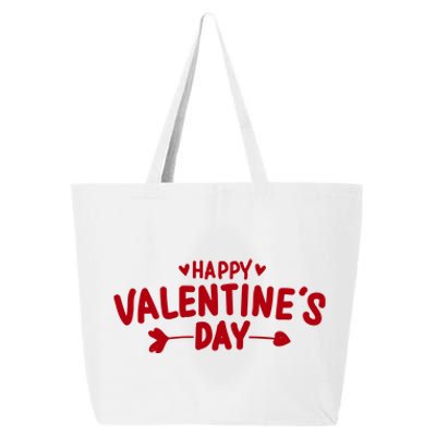 Happy Valentines Day Cute Holiday Gift 25L Jumbo Tote