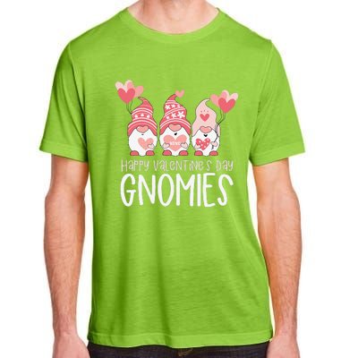 HAPPY VALENTINES DAY GNOMIES Gnome Lover Gift Three Gnomes Adult ChromaSoft Performance T-Shirt