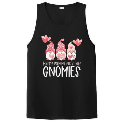 HAPPY VALENTINES DAY GNOMIES Gnome Lover Gift Three Gnomes PosiCharge Competitor Tank