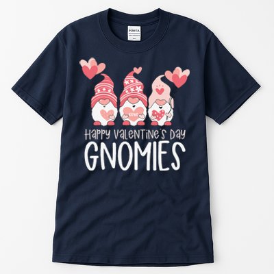 HAPPY VALENTINES DAY GNOMIES Gnome Lover Gift Three Gnomes Tall T-Shirt