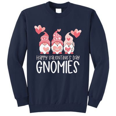 HAPPY VALENTINES DAY GNOMIES Gnome Lover Gift Three Gnomes Tall Sweatshirt