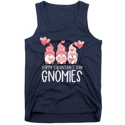 HAPPY VALENTINES DAY GNOMIES Gnome Lover Gift Three Gnomes Tank Top