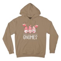 HAPPY VALENTINES DAY GNOMIES Gnome Lover Gift Three Gnomes Hoodie