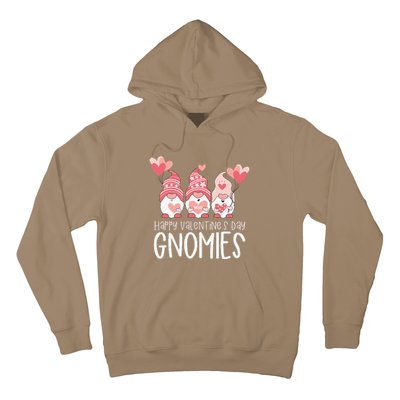 HAPPY VALENTINES DAY GNOMIES Gnome Lover Gift Three Gnomes Hoodie