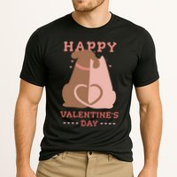Happy Valentines Day Dog Tail Heart Cooling Performance Crew T-Shirt