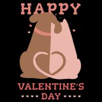 Happy Valentines Day Dog Tail Heart Cooling Performance Crew T-Shirt