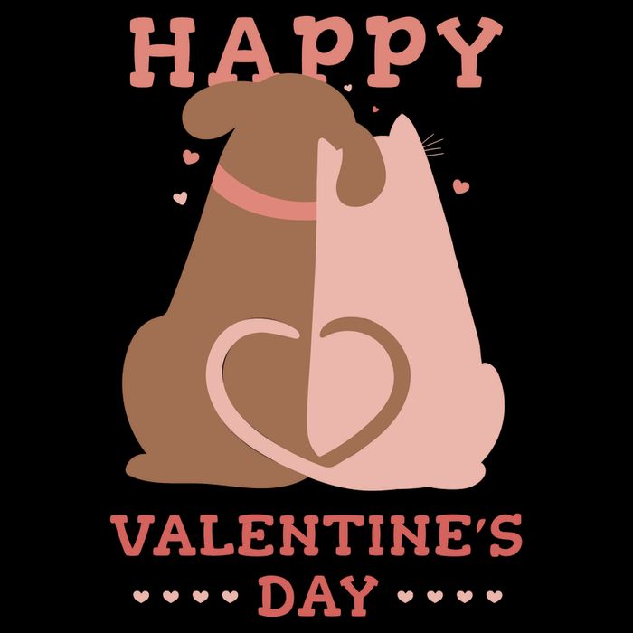 Happy Valentines Day Dog Tail Heart Cooling Performance Crew T-Shirt