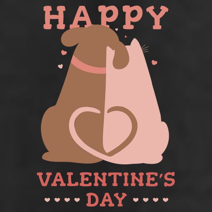 Happy Valentines Day Dog Tail Heart Adult Drive Performance Visor