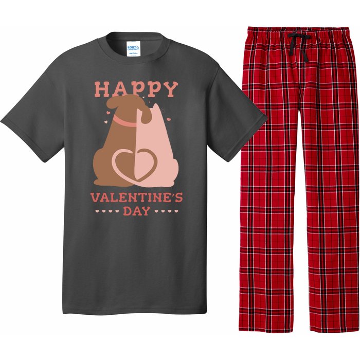 Happy Valentines Day Dog Tail Heart Pajama Set