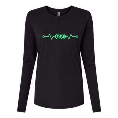 Heartbeat VR Developer & Gamer Virtual Reality Womens Cotton Relaxed Long Sleeve T-Shirt