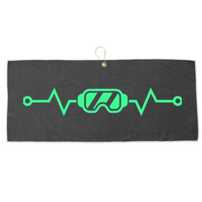 Heartbeat VR Developer & Gamer Virtual Reality Large Microfiber Waffle Golf Towel