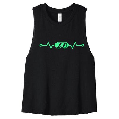 Heartbeat VR Developer & Gamer Virtual Reality Women's Racerback Cropped Tank