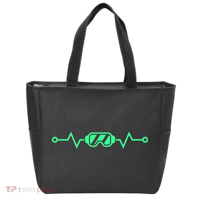 Heartbeat VR Developer & Gamer Virtual Reality Zip Tote Bag