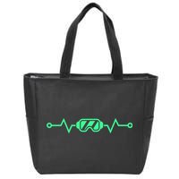 Heartbeat VR Developer & Gamer Virtual Reality Zip Tote Bag