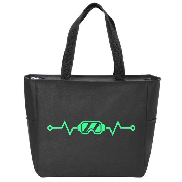 Heartbeat VR Developer & Gamer Virtual Reality Zip Tote Bag