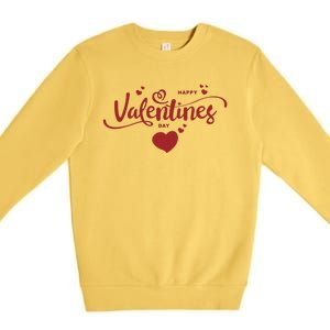 Happy Valentines Day Cute Romantic Premium Crewneck Sweatshirt