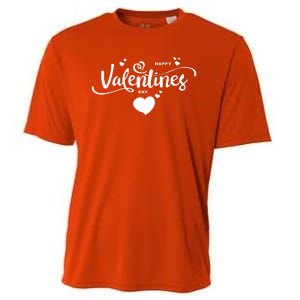 Happy Valentines Day Cute Romantic Cooling Performance Crew T-Shirt