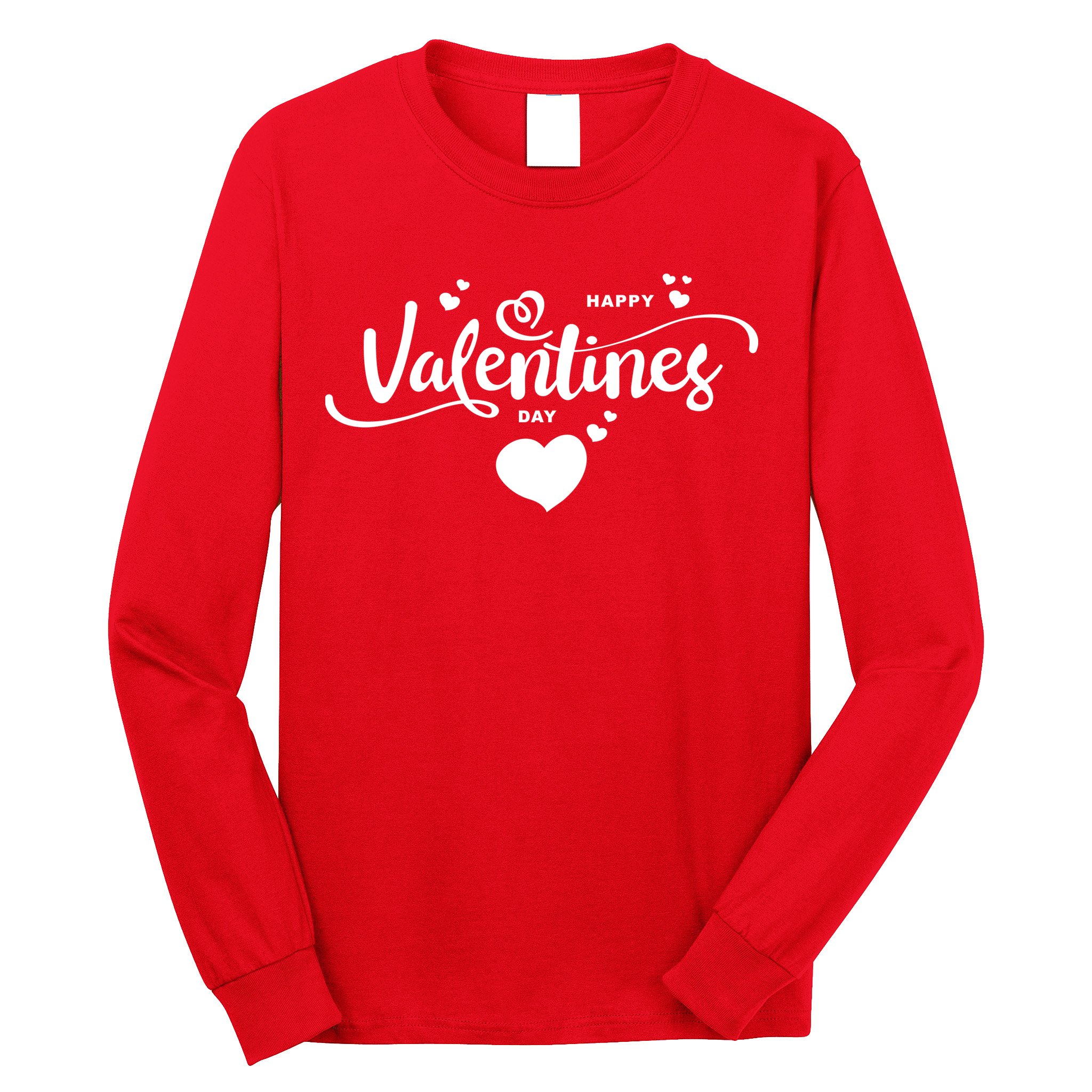 Happy Valentines Day Cute Romantic Long Sleeve Shirt