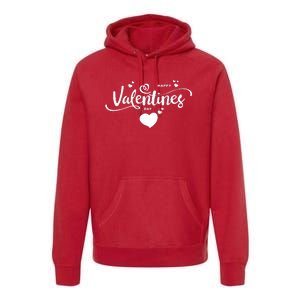 Happy Valentines Day Cute Romantic Premium Hoodie