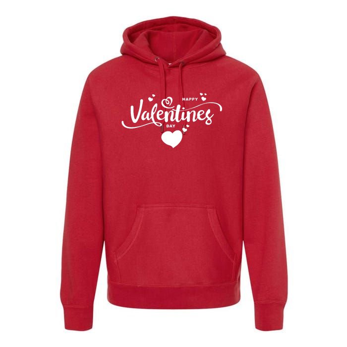 Happy Valentines Day Cute Romantic Premium Hoodie