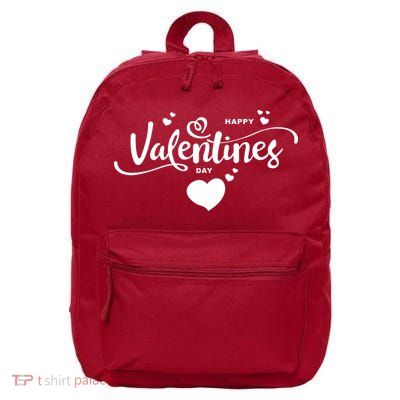 Happy Valentines Day Cute Romantic 16 in Basic Backpack