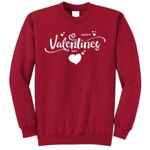 Happy Valentines Day Cute Romantic Tall Sweatshirt