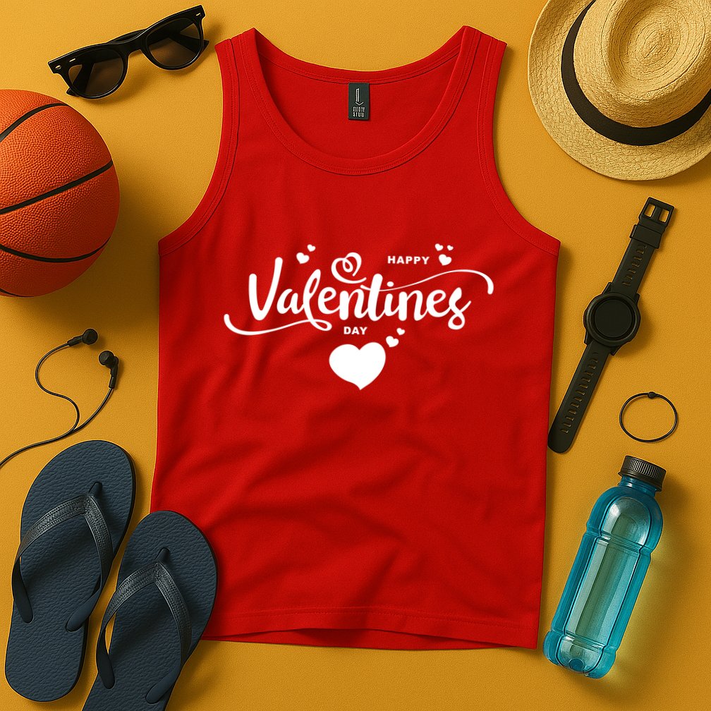 Happy Valentines Day Cute Romantic Tank Top