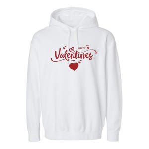 Happy Valentines Day Cute Romantic Garment-Dyed Fleece Hoodie