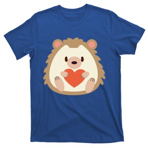 Hedgehog Valentines Day Heart Animals Lover Gift T-Shirt