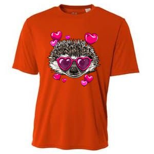 Hedgehog Valentines Day Heart Love Couples Hedgehog Lover Cool Gift Cooling Performance Crew T-Shirt