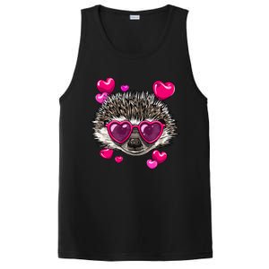 Hedgehog Valentines Day Heart Love Couples Hedgehog Lover Cool Gift PosiCharge Competitor Tank