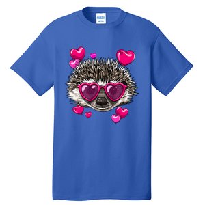 Hedgehog Valentines Day Heart Love Couples Hedgehog Lover Cool Gift Tall T-Shirt