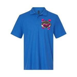 Hedgehog Valentines Day Heart Love Couples Hedgehog Lover Cool Gift Softstyle Adult Sport Polo