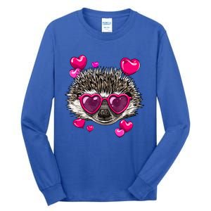 Hedgehog Valentines Day Heart Love Couples Hedgehog Lover Cool Gift Tall Long Sleeve T-Shirt