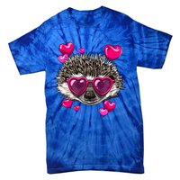 Hedgehog Valentines Day Heart Love Couples Hedgehog Lover Cool Gift Tie-Dye T-Shirt