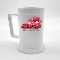 Happy Valentines Day Gnome Vintage Truck Beer Stein