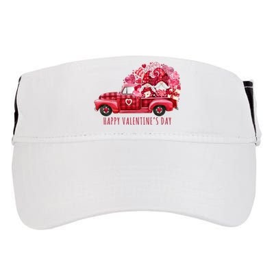 Happy Valentines Day Gnome Vintage Truck Adult Drive Performance Visor