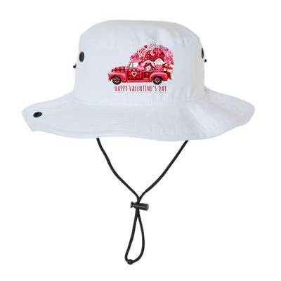 Happy Valentines Day Gnome Vintage Truck Legacy Cool Fit Booney Bucket Hat