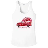 Happy Valentines Day Gnome Vintage Truck Ladies PosiCharge Competitor Racerback Tank