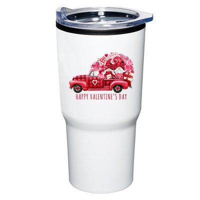 Happy Valentines Day Gnome Vintage Truck Tumbler