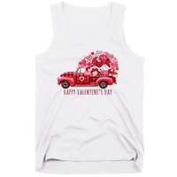 Happy Valentines Day Gnome Vintage Truck Tank Top