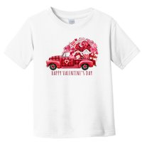 Happy Valentines Day Gnome Vintage Truck Toddler T-Shirt