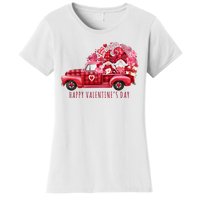 Happy Valentines Day Gnome Vintage Truck Women's T-Shirt