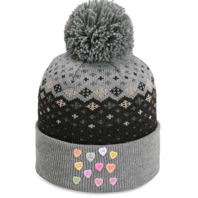 Happy Valentines Day Candy Conversation Hearts Great Gift Great Gift The Baniff Cuffed Pom Beanie