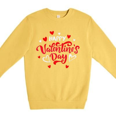 Happy Valentine's Day Premium Crewneck Sweatshirt