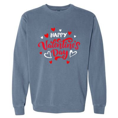 Happy Valentine's Day Garment-Dyed Sweatshirt